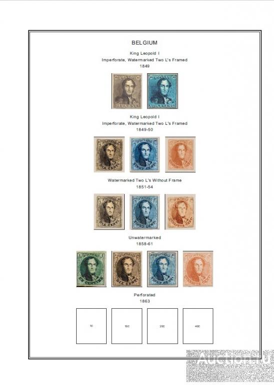 Иллюстрированные листы. Бельгия 1849-2009 *PDF