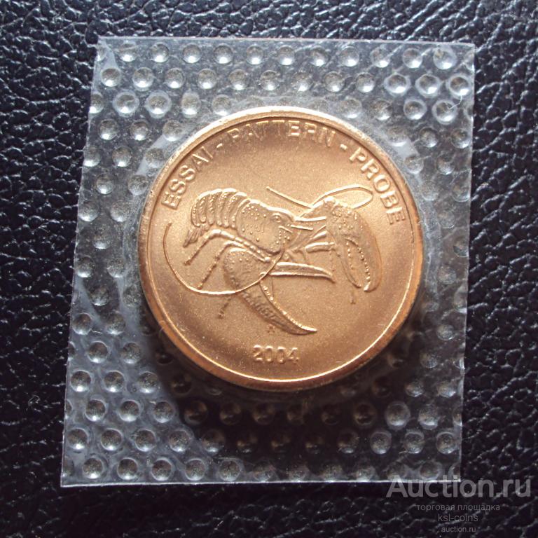 Норвегия 5 евро центов 2004 год Проба.
