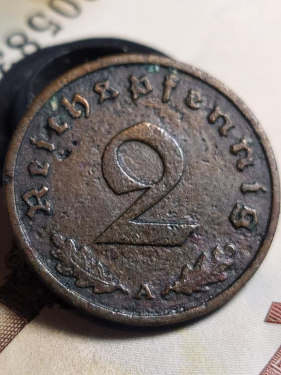 2 пфеннига (2 reichspfennig) 1938 Германия