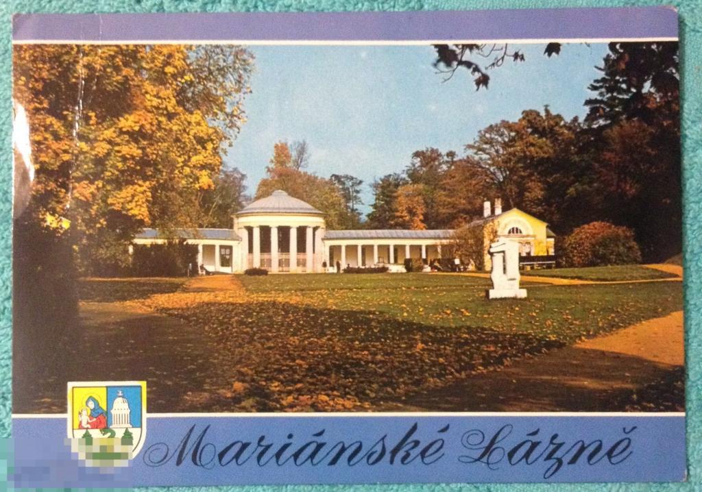 открытка ГОРОД Марианские Лазне Чехия герб 1984 год 078 
