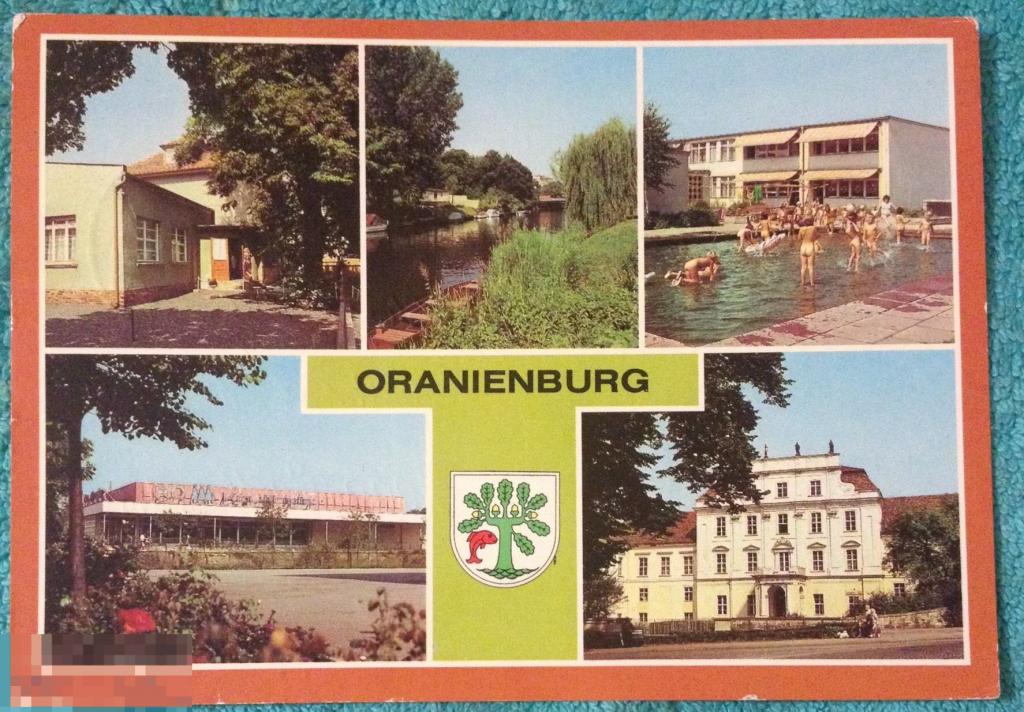 Открытка ГОРОД Ораниенбург Германия герб дети 1985 год 084 