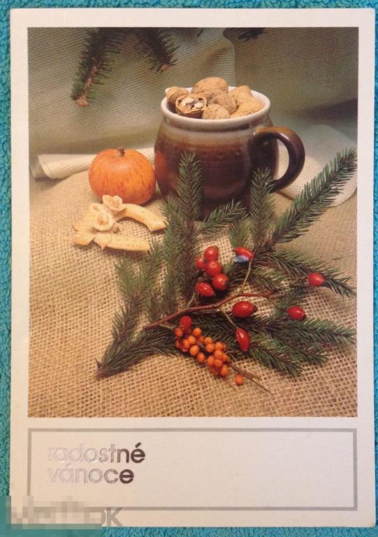 Открытка НОВОГОДНЯЯ Рождество Новый год ШТАМП РАДИОСТАНЦИИ 085 