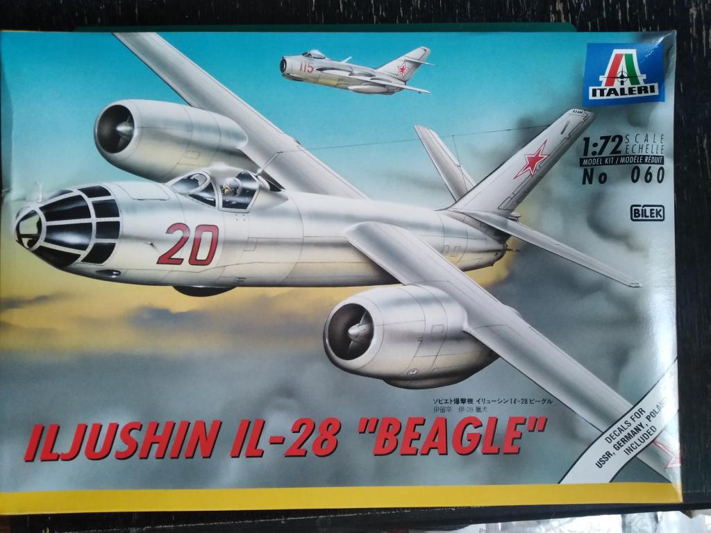 Самолет 1/72 Ильюшин ИЛ-28 (Italeri 160)