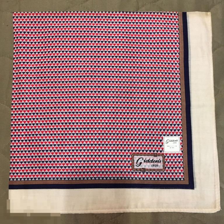 Винтаж ПЛАТОК GIDDEN’S 1806 оригинал 100% хлопок Япония 42x42 см 