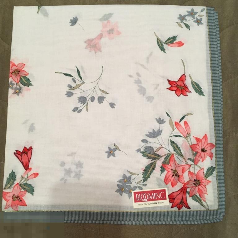 Винтаж ПЛАТОК BLOOMING оригинал 100% хлопок Япония 42х42 см 