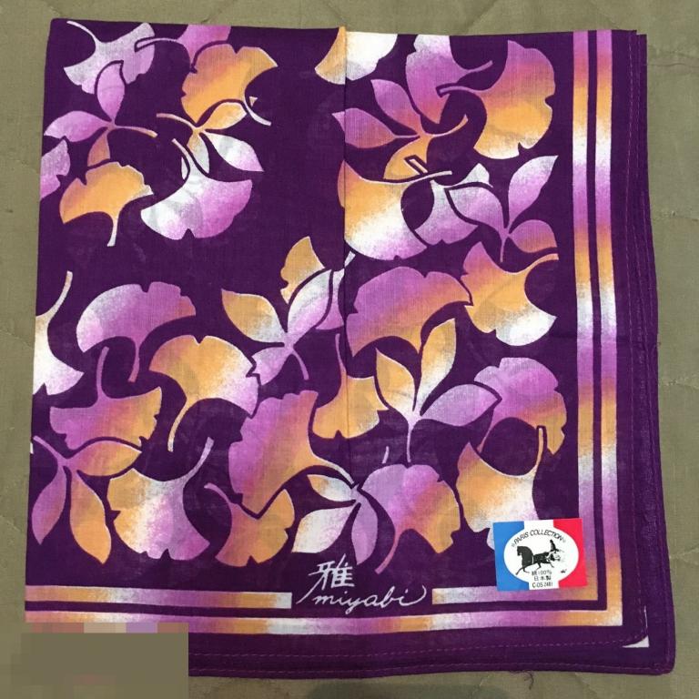 Винтаж ПЛАТОК MIYABI оригинал 100% хлопок Япония 40X40 см 
