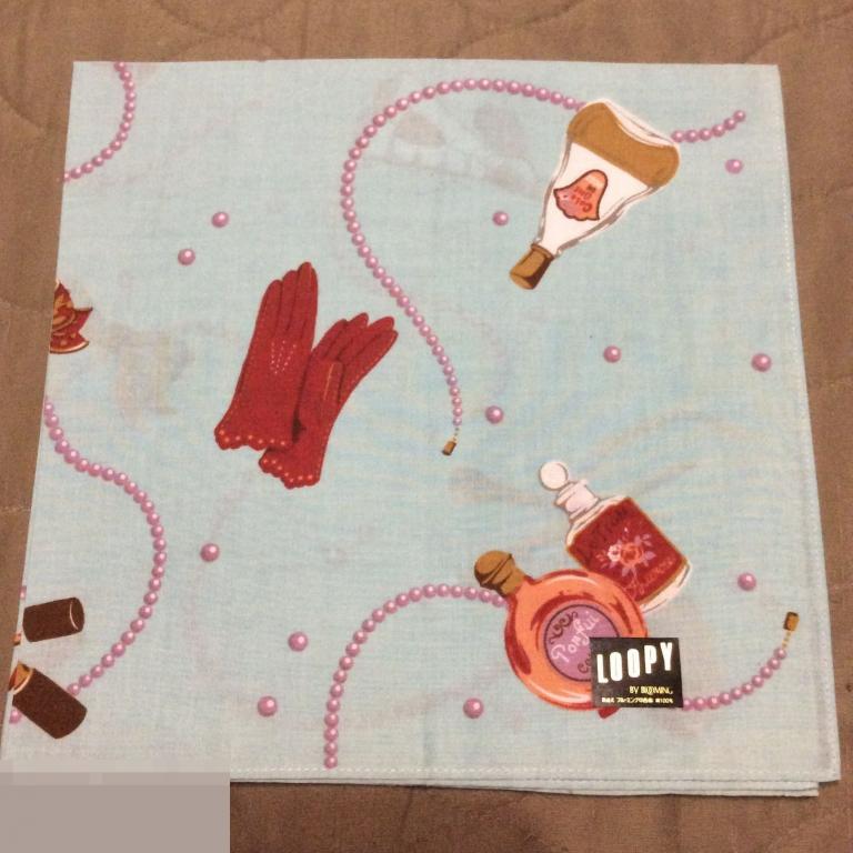 Винтаж ПЛАТОК LOOPY BY BLOOMING оригинал 100% хлопок Япония 42x42 см 