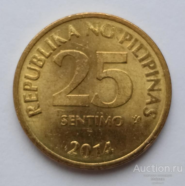 Филиппины 25 сентимо . 2014 г .