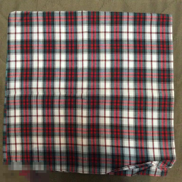 Винтаж ПЛАТОК “шотландская клетка” оригинал 100% хлопок Япония 46x46 см 