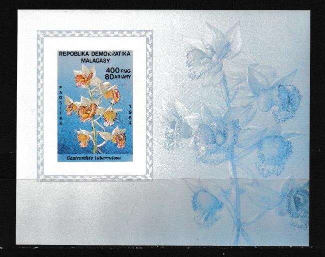 Мадагаскар 1984 Флора, орхидеи, блок б/з