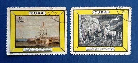 Куба 1965 Диорамы в Новом Кубинском почтовом музее Sc# 933, 934 Used