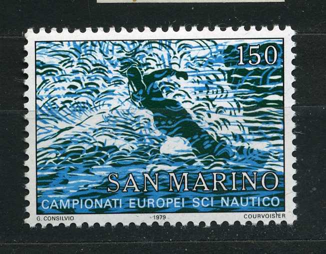 Сан-Марино.Чемпионат Европы по водным лыжам. Серия. 1979.**