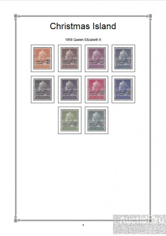 Иллюстрированные листы. Остров Рождества 1958-2021 *PDF