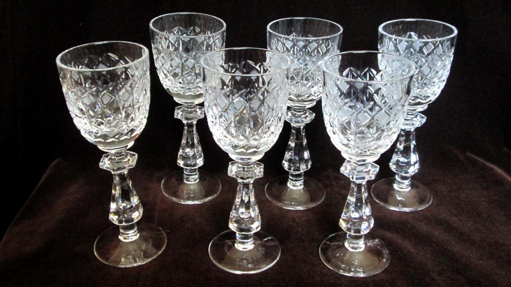 Фужеры Рюмки РОМБЫ хрусталь Дятьковский хрустальный завод СССР