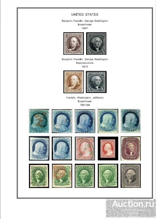 Иллюстрированные листы. США 1847-2009 *PDF