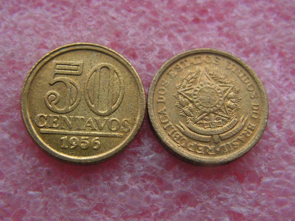 Бразилия 50 сентаво 1956 KM#566 unc-aunc