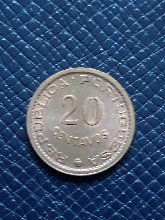 Сан-Томе и Принсипи 20 сентаво 1971 КМ 16.2
