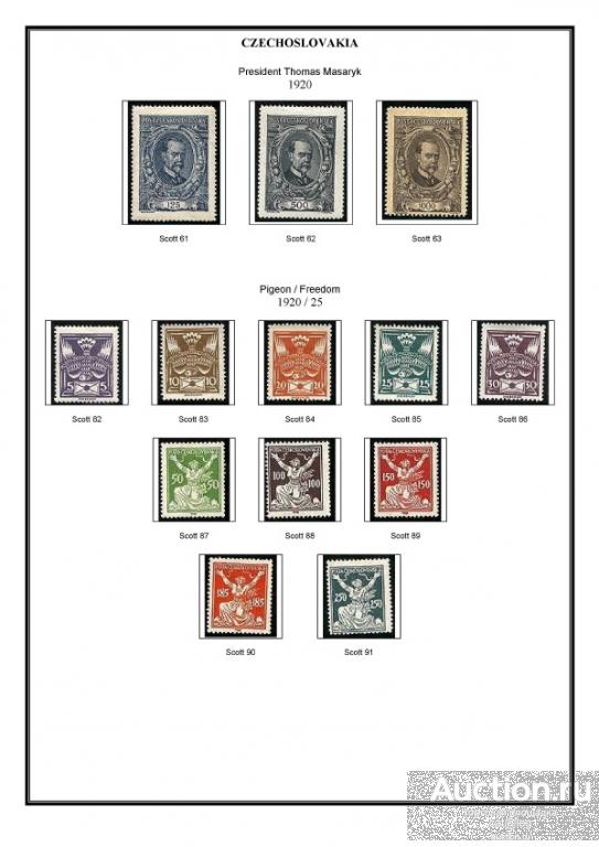 Иллюстрированные листы. Чехословакия 1920-1992 *PDF