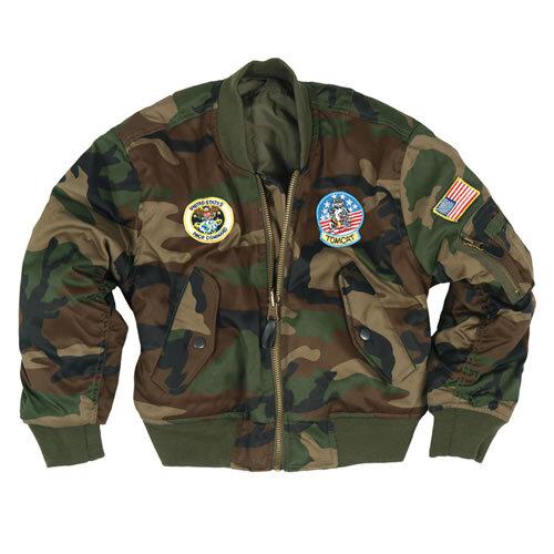 Куртка MIL-TEC® Jackets Kids MA1 WOODLAND