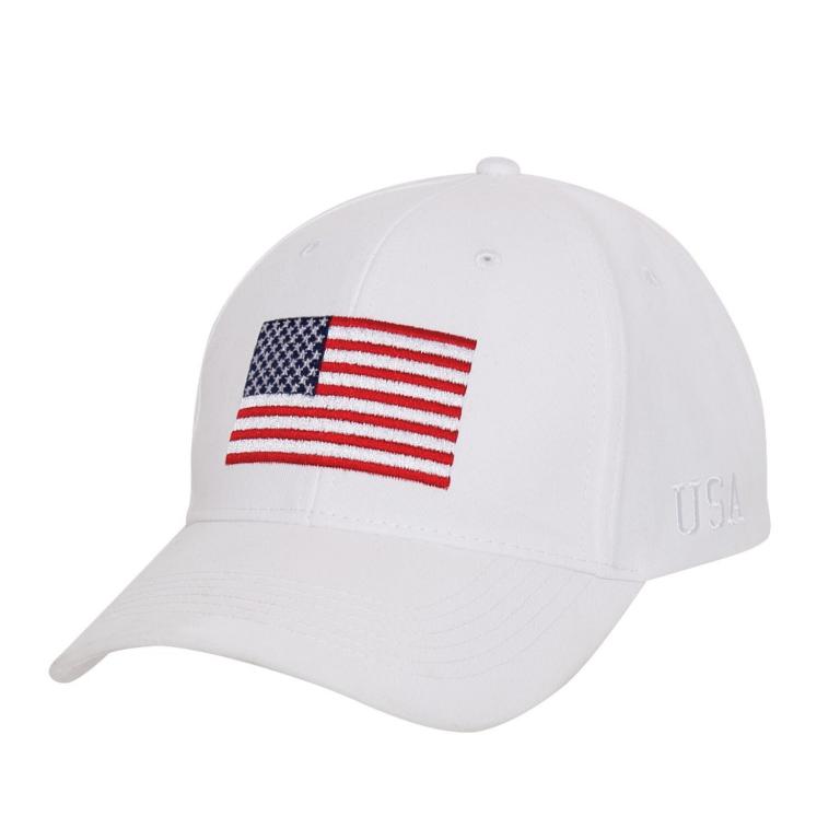 Бейсболка ROTHCO Cap USA flag WHITE