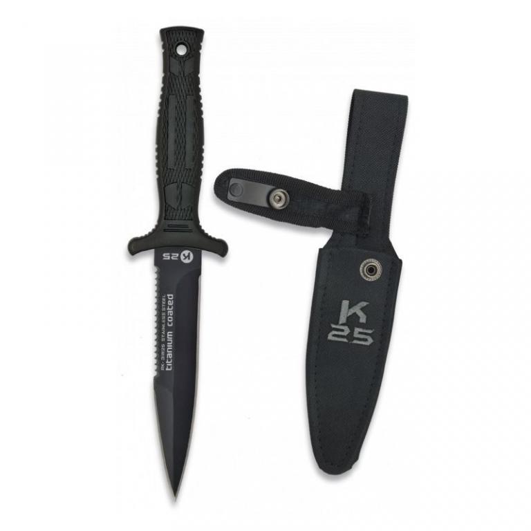 Нож туриста K25 Knife BOTERO 31825 BLACK