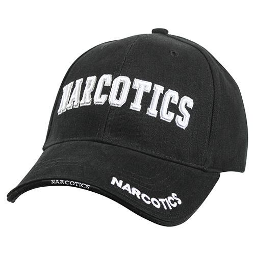 Бейсболка ROTHCO Narcotics hat DELUXE BLACK BASEBALL