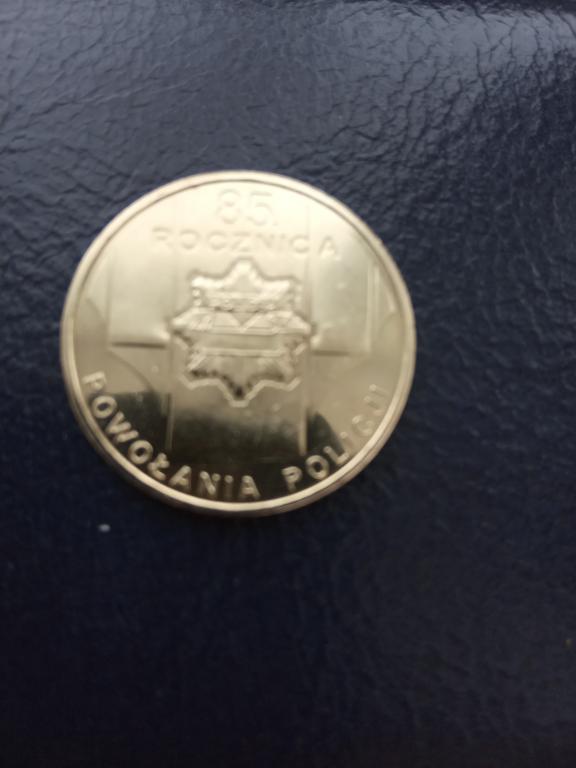 2 злотых Польша 2004 85 лет полиции  UNC