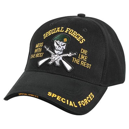 Бейсболка ROTHCO Hat DELUXE SPECIAL FORCES BLACK BASEBALL