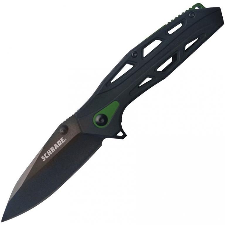 Нож складной SCHRADE Folding Knife 1100048 BLACK/GREEN