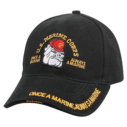 Бейсболка ROTHCO Hat DELUXE MARINE BULLDOG BASEBALL BLACK