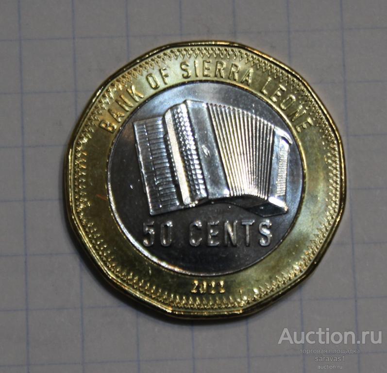 Сьерра - Леоне 50 центов 2022 UC#5 Сали Корома UNC.