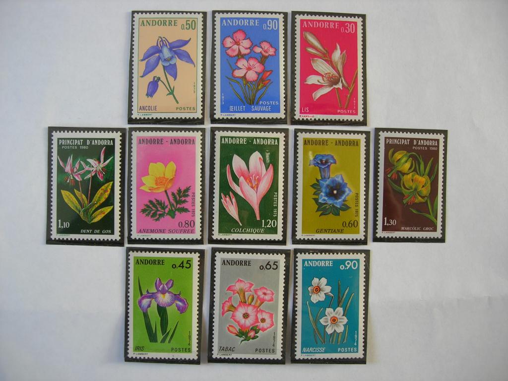 Андорра фр. 1973/1980 флора: цветы   MNH