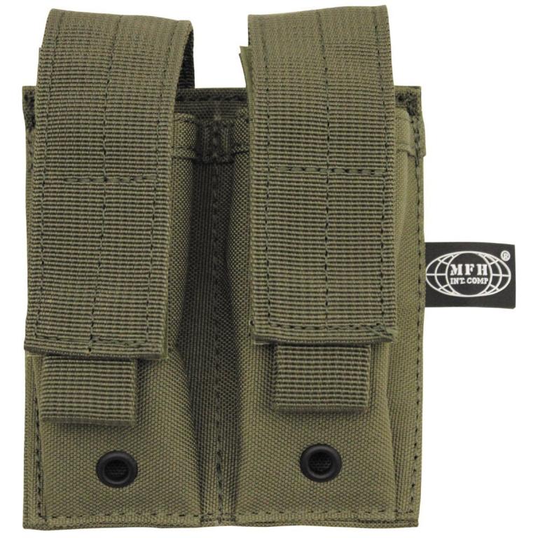 Подсумок MFH int. comp. Pouch MOLLE Double the gun. stocks. OLIVE