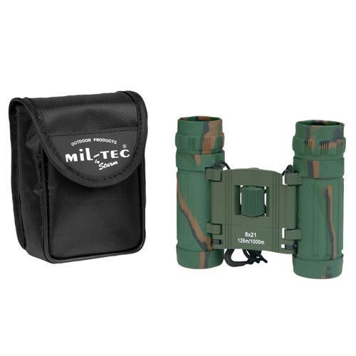 Бинокль MIL-TEC® Binoculars 8x21 folding WOODLAND
