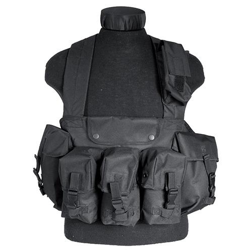Нагрудник MIL-TEC® CHEST RIGG tactical vest 6 pouches BLACK