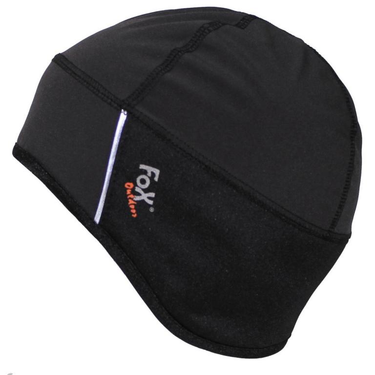 Шапочка флисовая FOX Outdoor Hat, softshell, black, water-, windproof