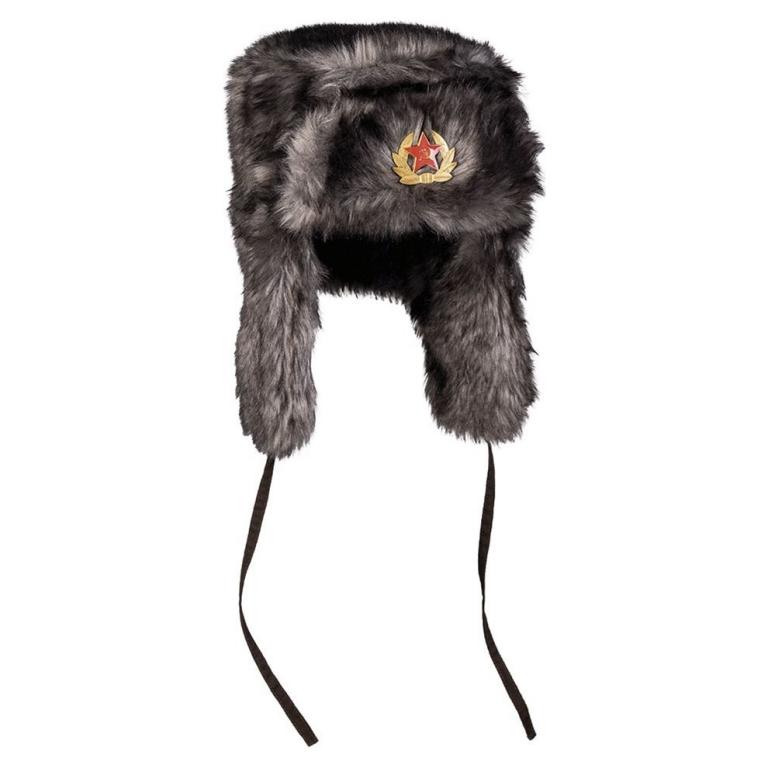 Шапка MIL-TEC® Cap winter "SHAPKA" BLACK/GREY