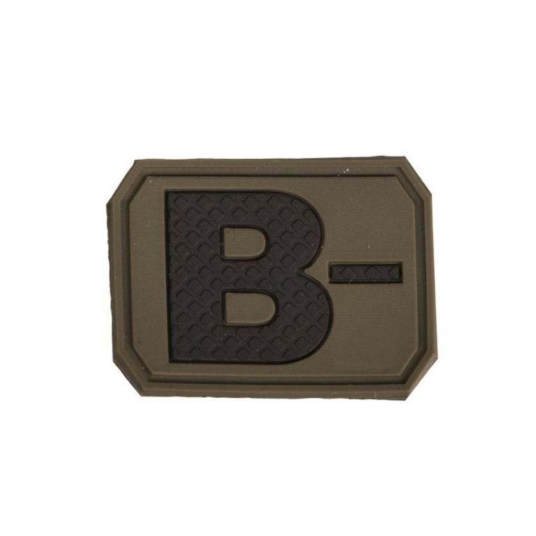 Нашивка MIL-TEC® PATCH 3D BLOOD B NEGATIVE OLIVE DRAB