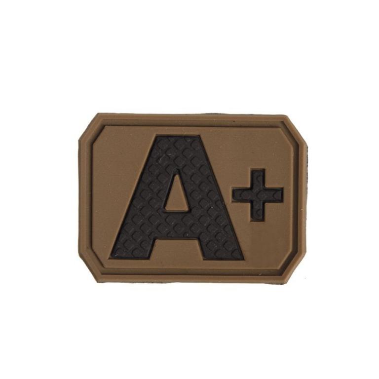 Нашивка MIL-TEC® PATCH 3D BLOOD A POSITIV DARK COYOTE