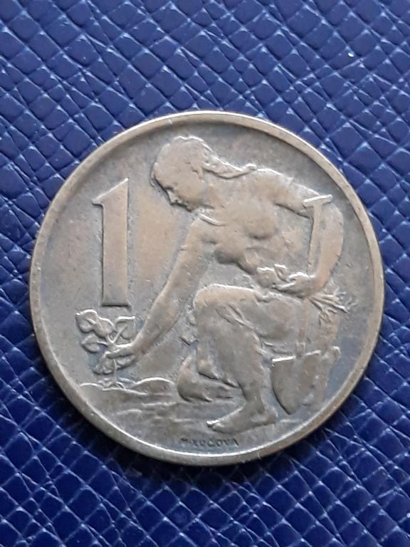 Чехословакия  1 крона 1966 КМ 50