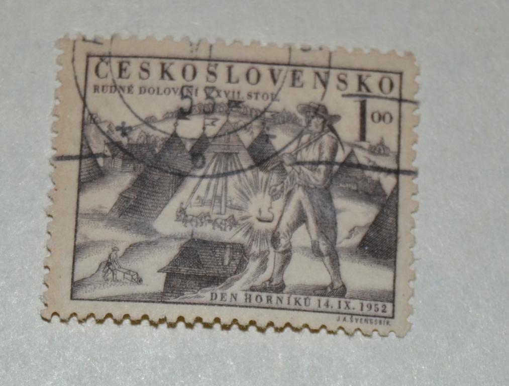 Чехословакия 1952 год День шахтера  Шахтерские башни 17 векаГаш &