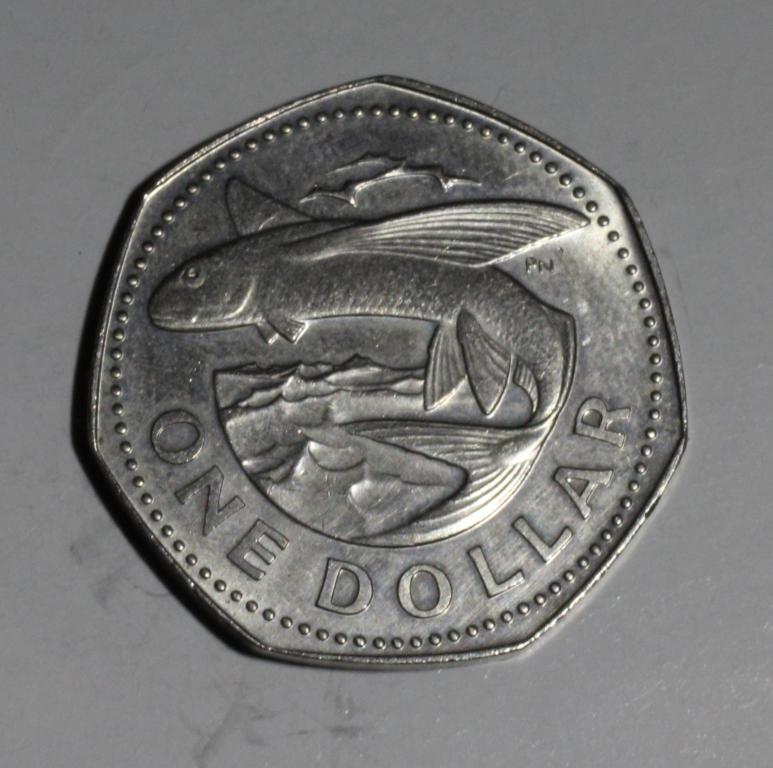 1 доллар Барбадос 1985г.