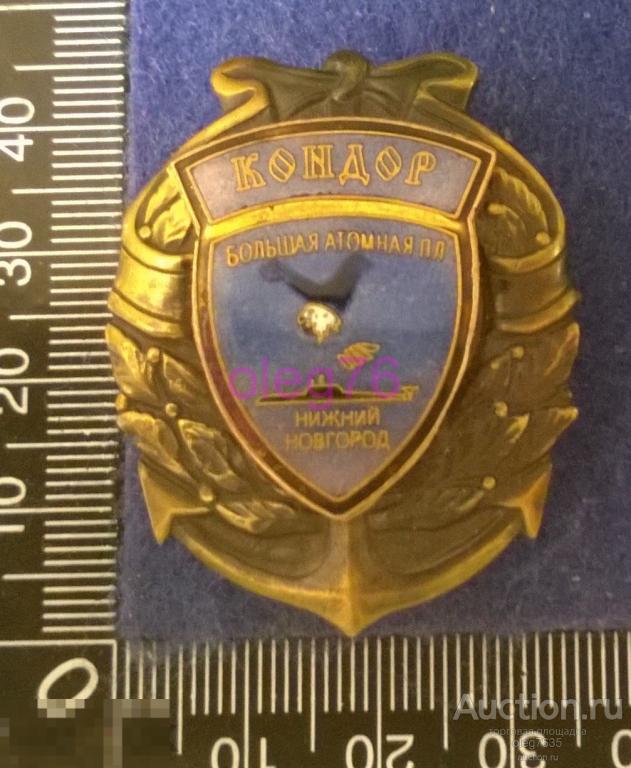 Военно Морской Флот ВМФ АПЛ Б 534 Нижний Новгород Кондор Видяево Северный Подводный Флот Знак 