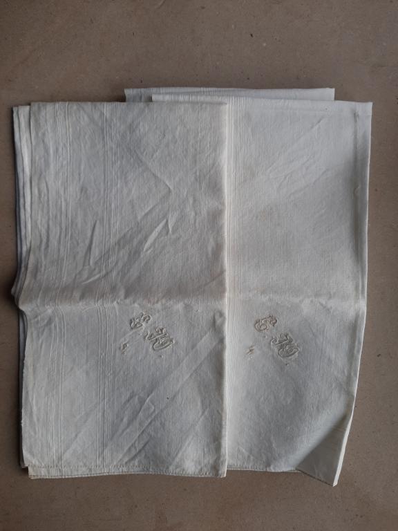 САЛФЕТКИ С МОНОГРАММОЙ НАЧАЛО 20 В 2 ЕД