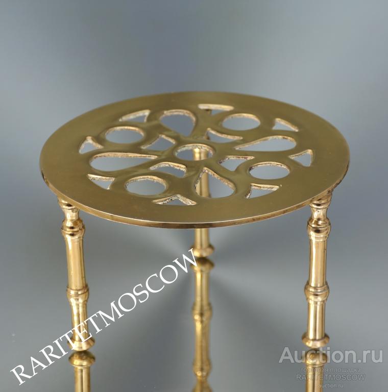 Подставка жардиньерка стол бронза латунь Англия 17