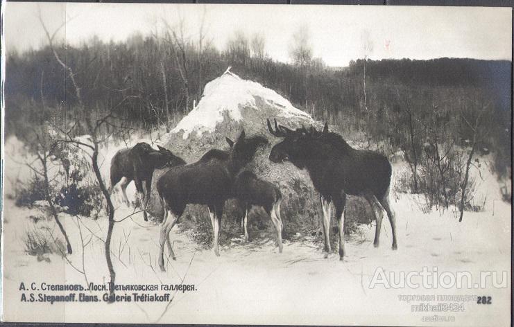 К0755 ✅ Искусство Живопись Картины Третьяковка Степанов 1910-е Императорская Россия Открытка чистая