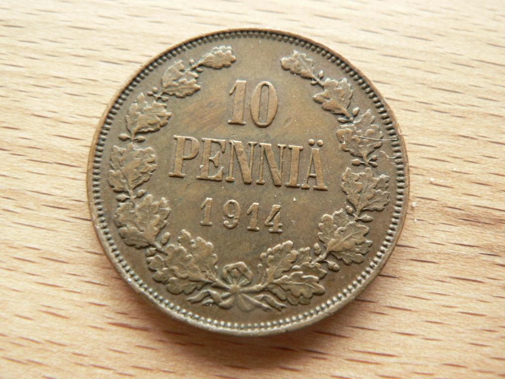 10 пенни 1914 г для Финляндии