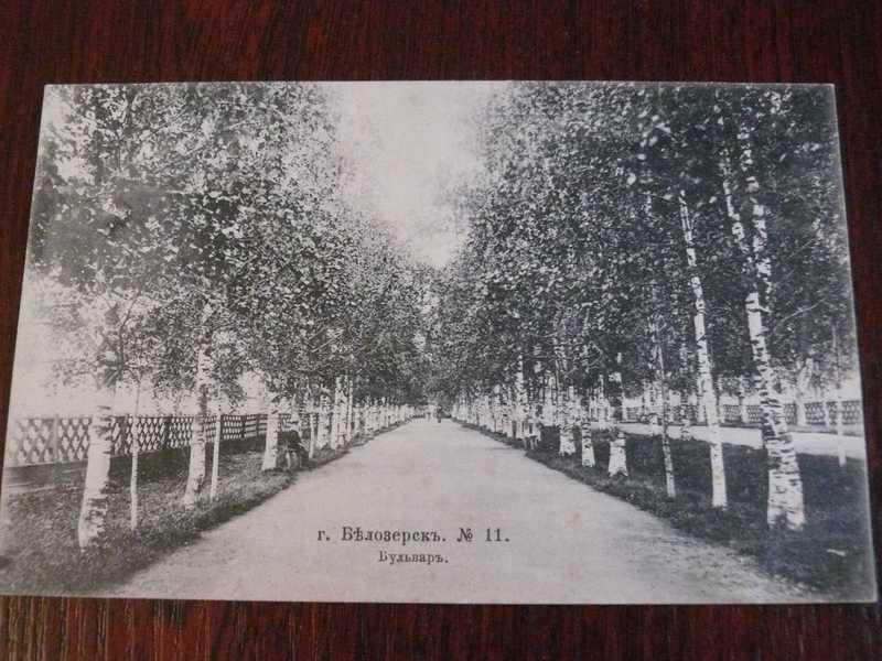 #1534958 Открытка. Российская империя Новгородская губерния. Белозерск. Бульвар