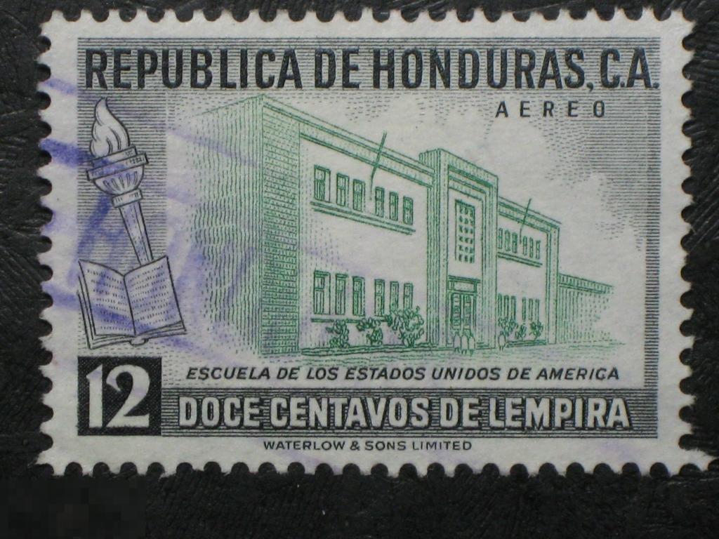 Гондурас 1956 школа США марка 12 
