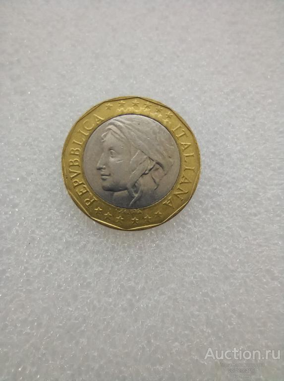 1000 лир. Италия. 1997. Биметалл.